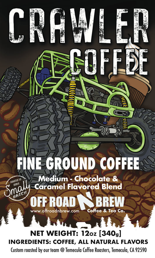 Crawler Coffee - Medium Roast, Chocolate and Carmel Flavored Blend
