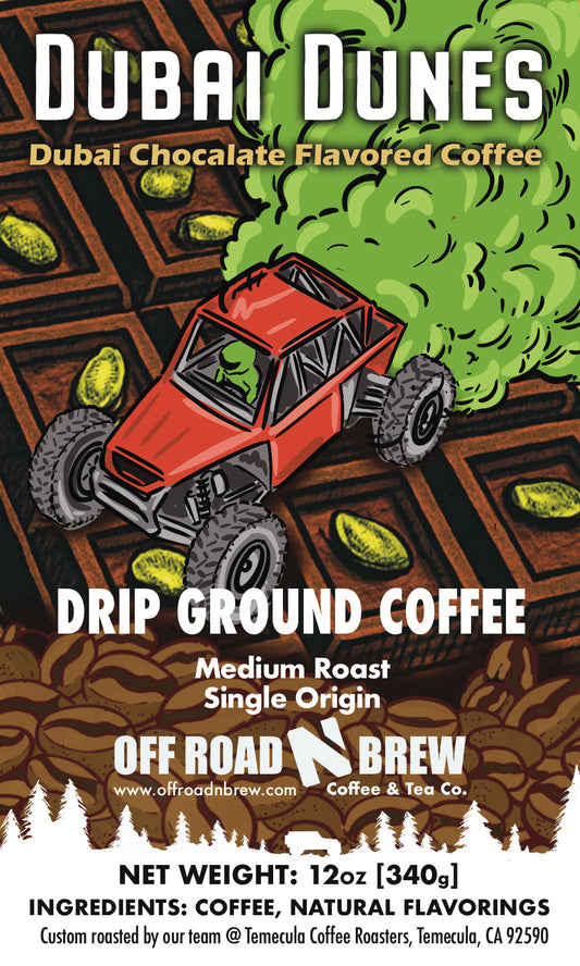 Dubai Dunes Coffee - Medium Roast - Dubai Chocolate Flavored Coffee