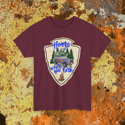 Home Where You Park Unisex Heavy Cotton Tee