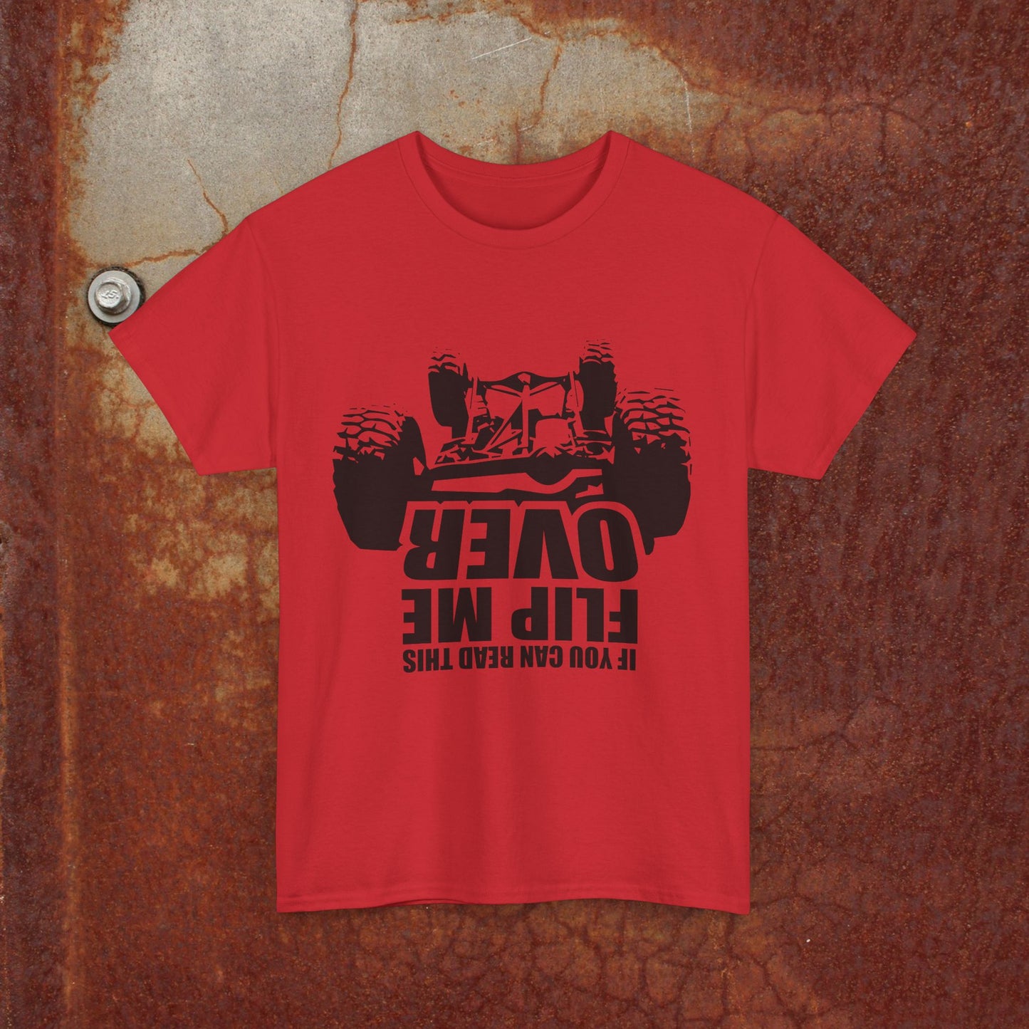 If You Can Read This, Flip Me Over Off-Road T-Shirt, Off-Road Humor Tee
