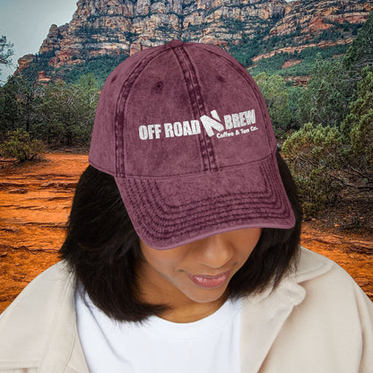 Off Road N Brew Vintage Embroidered Cap