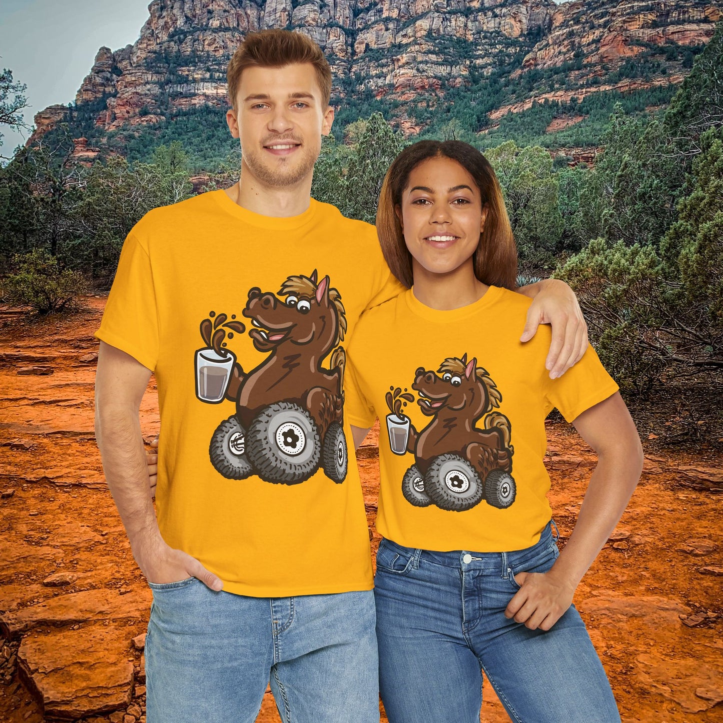 Buck, Buck, Bronco, Coffee T-shirt