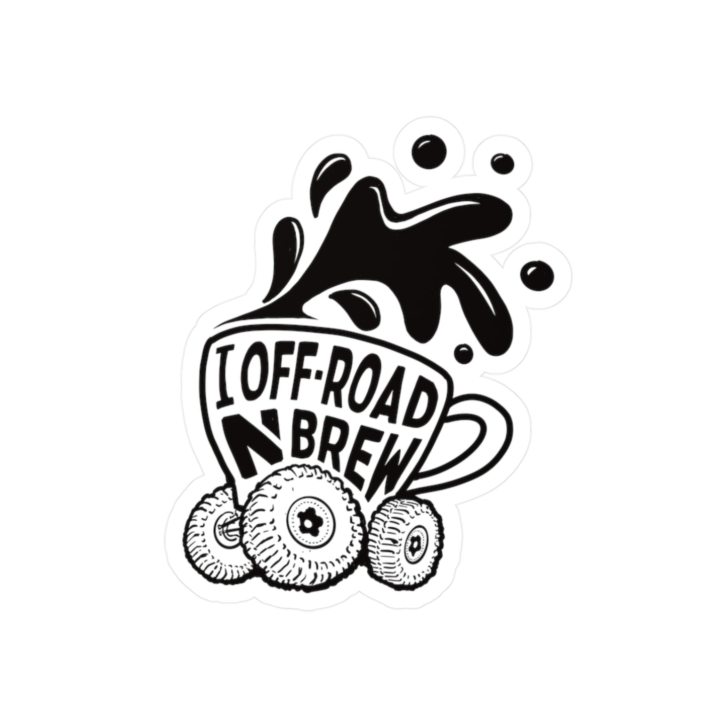 I Off-Road N Brew Vinyl Decal