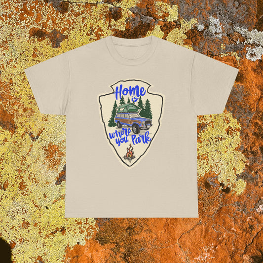 Home Where You Park Unisex Heavy Cotton Tee