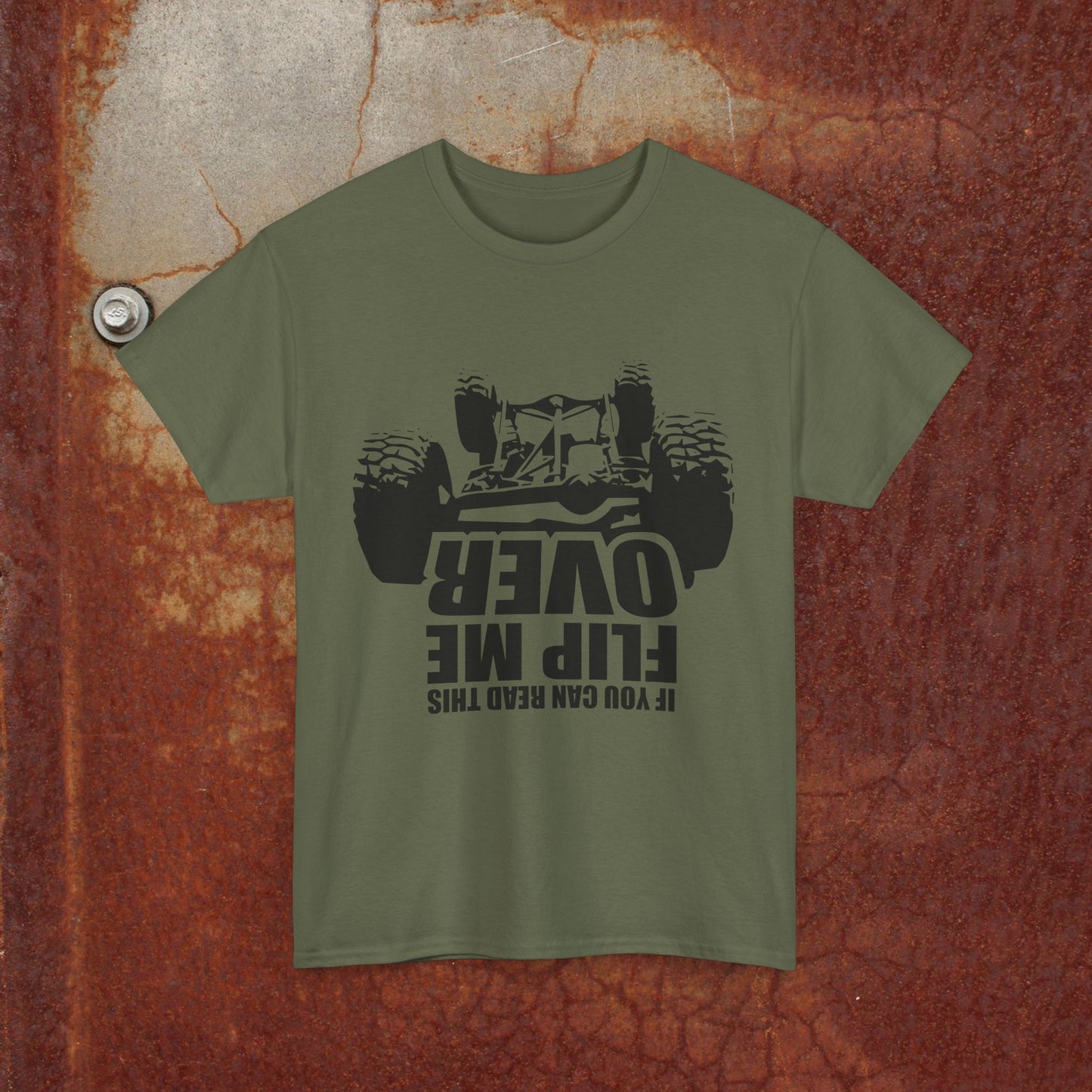 If You Can Read This, Flip Me Over Off-Road T-Shirt, Off-Road Humor Tee