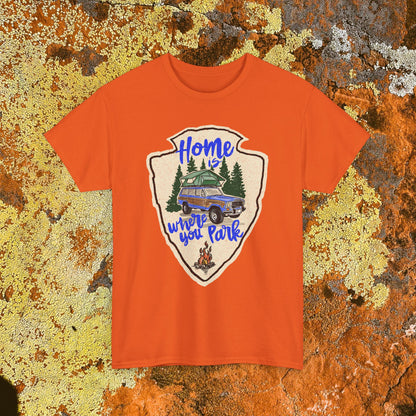 Home Where You Park Unisex Heavy Cotton Tee