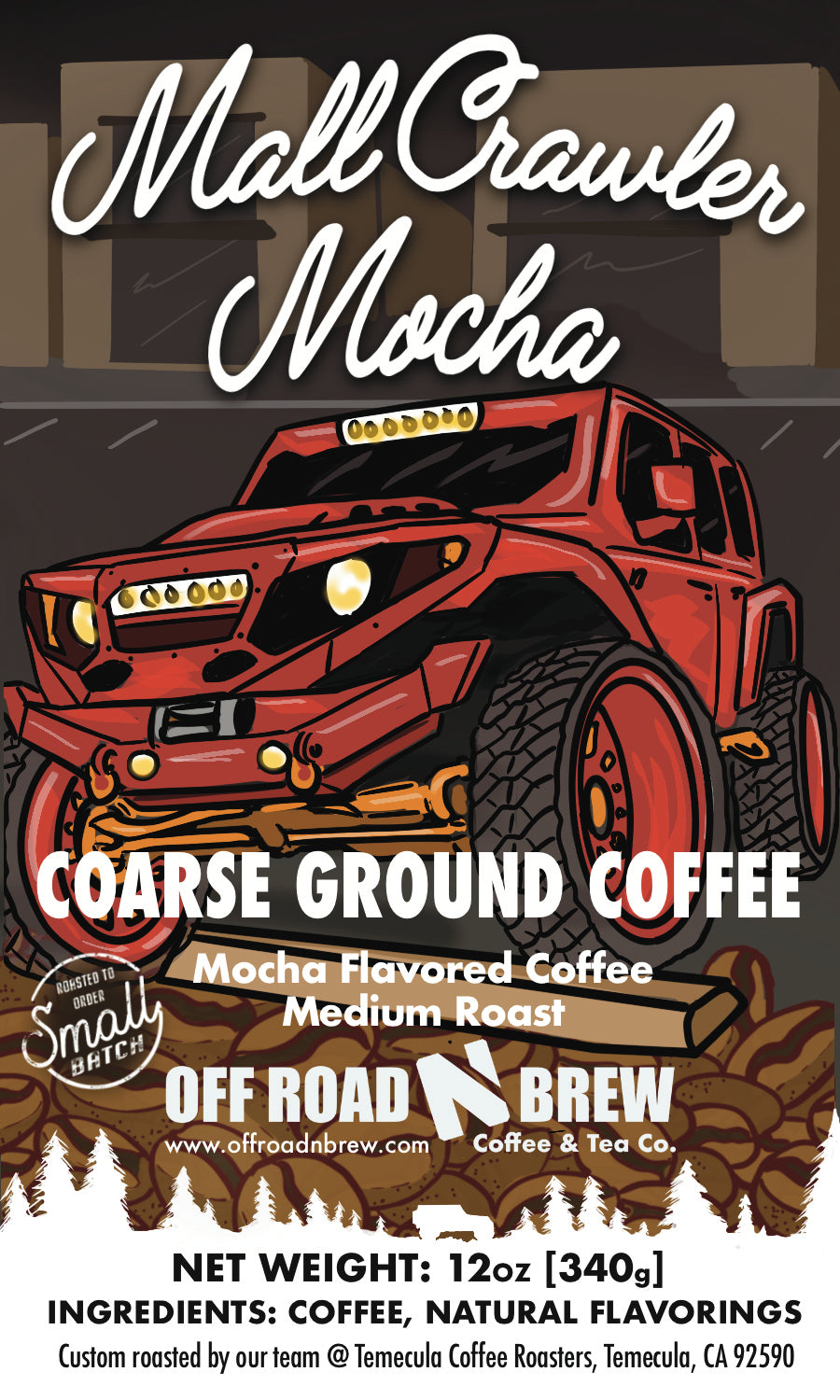 Mall Crawler Mocha - Medium Roast, Mocha Flavored Coffee