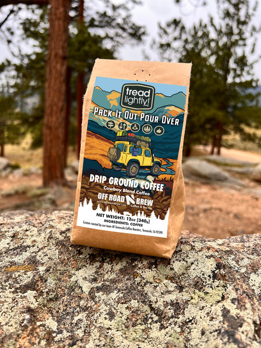 Pack It Out Pour Over – Tread Lightly! Partnership Roast - Cowboy Blend